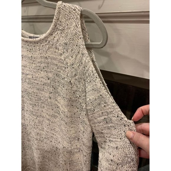 TART cold shoulder sweater, size women’s small, grey (bin BB) - Picture 2 of 4